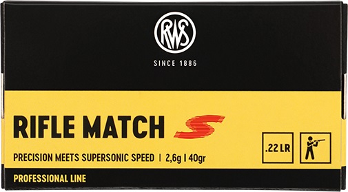 RWS Cardridge mod. Rifle Match S 