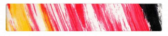 ahg Stirnband mit Augenblende schwarz-rot-gelb