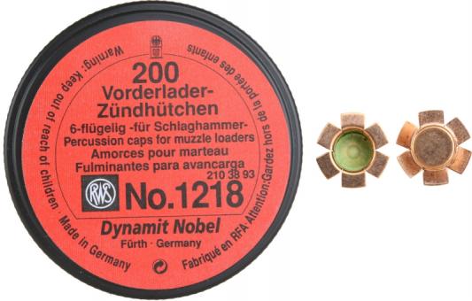 RWS Percussion caps SINOXID 1218 - firing hammer 