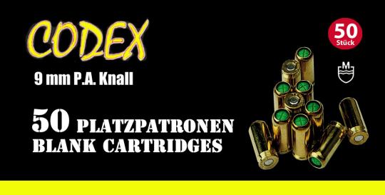 CODEX Platzpatronen 9 mm PA Knall 