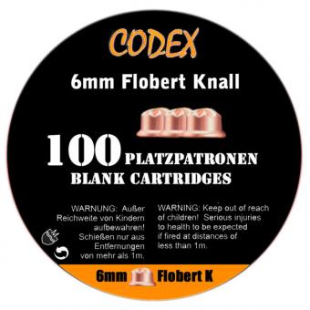 CODEX Platzpatronen 6 mm PA Flobert Knall 