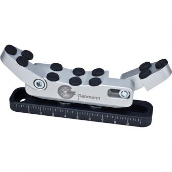 Gehmann alloy butt, silver-black 