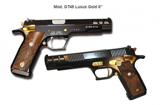 Pardini Big Bore Pistol Mod. GT45 Luxus GOLD 