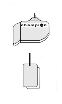 Champion Abdeckung für Schießbrille grau Seitensch.