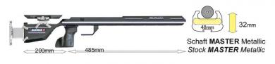 Bleiker Small Bore Stock mod. Master Metallic -alu 