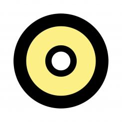 Centra Iris Coloured glass front sight M18 yellow 