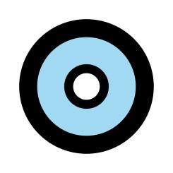 Centra Iris Coloured glass front sight M22 blue 