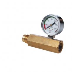 Gehmann Überfüllbrücke mit Manometer 300 bar