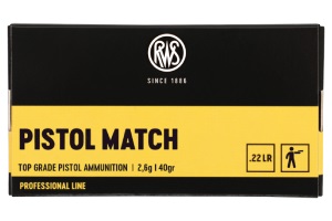 RWS Cartridge mod. Pistol Match 