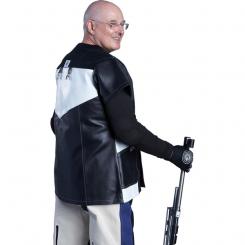 Gehmann leather and canvas jacket mod. "SENIOR COM 